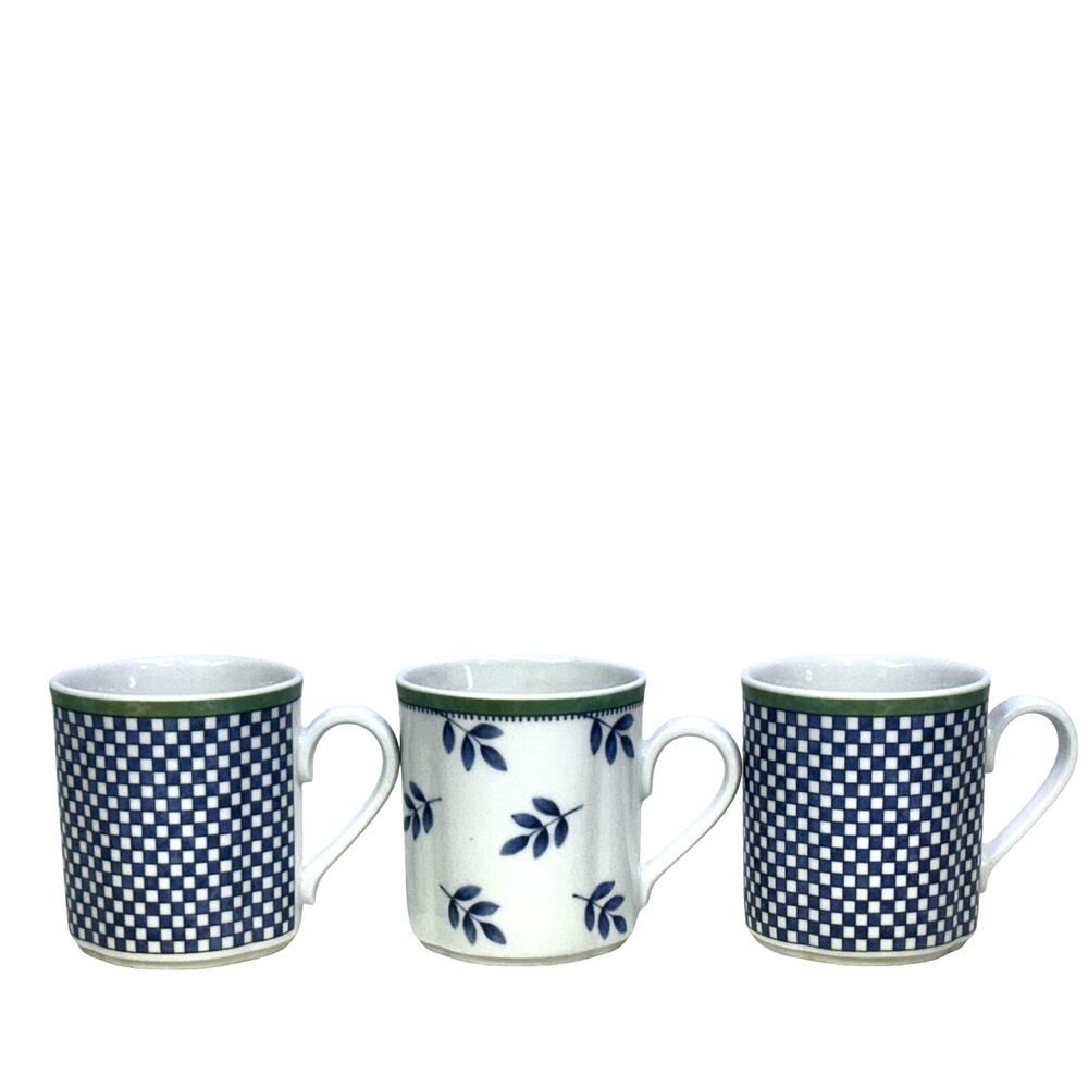 Villeroy & Boch Switch 3 1996-2020 Retired Castell Corsica 3.5" Mugs-Set of 3